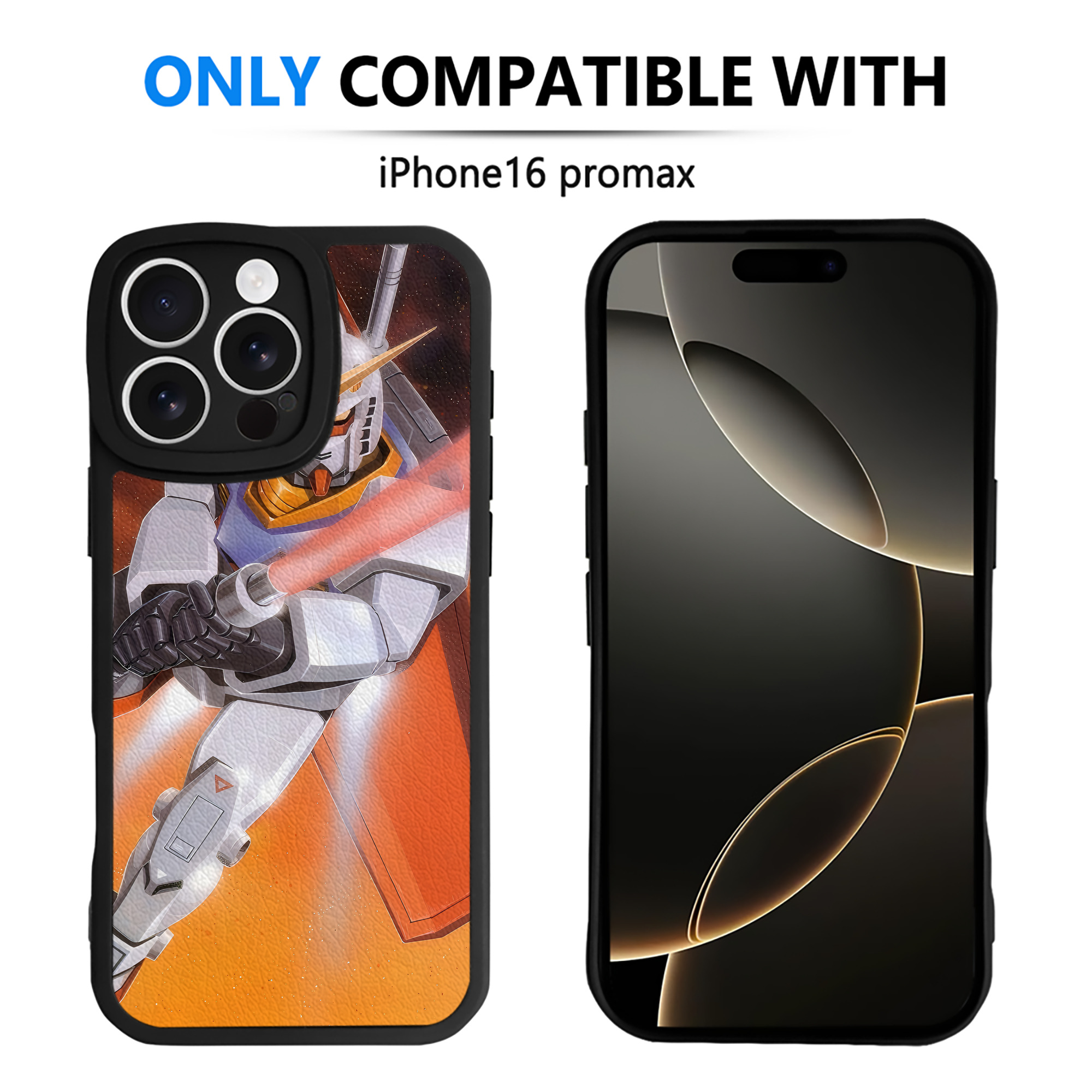 （画像用） 機動戦士ガンダム Mobile Suit Gundam 【iPhone 16シリーズ対応】シリコンスマホケース（レザー調） 材質：シリコン